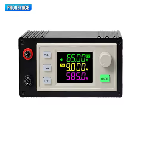 XY6509X DC Buck Converter 65V 9A 585W CNC Adjustable Regulator CC CV Lab Solar Charging Module