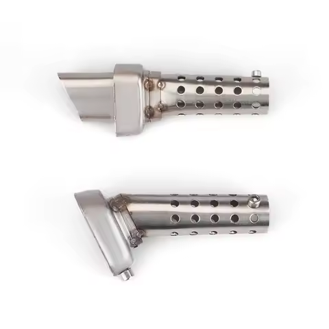 51MM/60MM Motorcycle Small Hexagon Exhaust Muffler With DB Killer Insert Exhaust System Replacement 