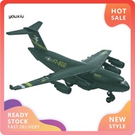YX Diecast C17 Transport Plane Pull back Light Sound Aircraft Model Education Toy