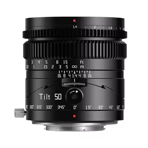 TTArtisan Tilt 50mm F1.4 MF Full Frame Camera Lens for Studio Photography Compatible with Sony E Nik