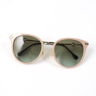 GUCCI GG1015 馬銜扣亞洲版太陽眼鏡，米色/金色，尺寸 56□21 145，附眼鏡盒，女士款，成色極佳。