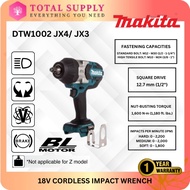 MAKITA DTW1002JX3 | JX4 12.7 mm (1/2") 18V CORDLESS IMPACT WRENCH