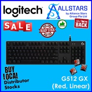 (ALLSTARS : We are Back) Logitech G512 GX Carbon RGB Mechanical Gaming Keyboard (Warranty 2years with BanLeong)