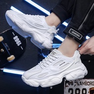 Putih kasut lelaki White Shoes for Men Aesthetic Mens Shoes Fashion Sneakers for Men Casual Men Shoe