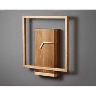 Box wall clock/ square wooden wall clock/ classic wall clock/ wooden clock