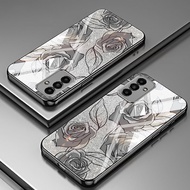 เคส YBD สำหรับ Samsung Galaxy M14 M34 M23 M54 M30S M52 M55 C55 F34 F23 5กรัม M13 F13 4กรัมลายกุหลาบผ