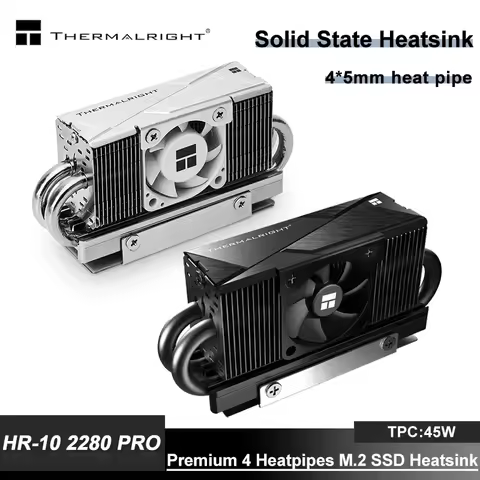 Thermalright HR-10 2280 PRO M.2 Solid State Drive Heat Sink AGHP Premium 4 Heatpipes M.2 SSD Radiato