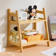 Bamboo Wooden Storage Box Moving Rack Table Organizer Desk File Rack Desk Storage Rack Layer 2