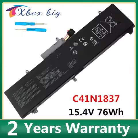 New C41N1837 Laptop Battery For Asus Rog ZEPHYRUS GW LV LWS LXS H500GV W500GV FX516PR W500G5T FX516P