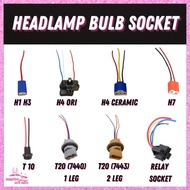 Auto Magic Pendawaian Soket Mentol H1 H3 H4 H7 T10 T20 1/2/5 Pin Relay Headlight Bulb Adapter