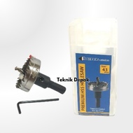 MATA Hole Saw HSS 43 mm Hole Saw Drill Bit for Iron, Wood, Plastic, 4.3 cm Hole Maker