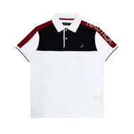 Nautica Men Polo Shirt เสื้อโปโลนอติก้า สินค้าลิขสิทธิ์แท้ ผ้าคอตตอน KR3523