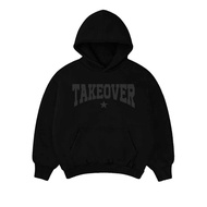 HITAM Dominate Labs Pullover Hoodie Based Black Men Women