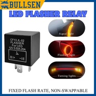12V Car LED Flasher Relay 3-pin CF13 JL-02 Fix Turn Signal Blinker Hyper Flash F064 Univesal