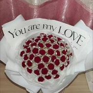 Handmade DIY Knitted Red Rose Bouquet, 52 Roses Meaning "I Love You", Highly Emotional Value. Suitab
