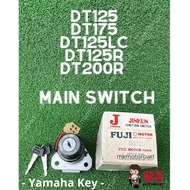 [ Taiwan ] Yamaha DT125 18G / DT175 18L Main Ignition Switch Key Set PNP DT125Lc 10V DT125r 34X DT200r 37F Suis Kunci