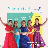 Local Seller Kids Children’s Indian  Skirt Traditional Costume Deepavali Ehtnic Belly Dancing School Racial Harmony