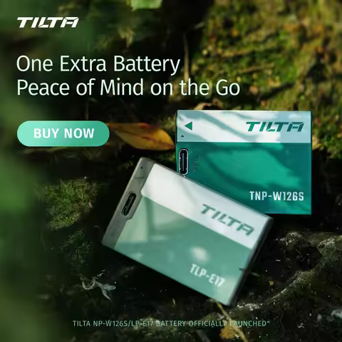 TILTA NP-W126S/LP-E17 Charging Station Battery Kit (2 Batteries) with USB-C Input for Fujifilm/Canon
