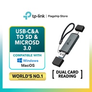 TP-Link UA430D 2-in-1 USB3.0 Type-C&A to SD MicroSD TF 3.0 Card Reader for PC Laptop