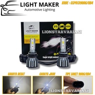 Light Maker 2 Pcs Car LED Front Bulbs 9006 HB4 CSP Chips Headlight HB4 9006 Plus Cooling Fan