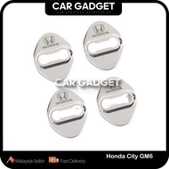 Honda City GM6 Door Lock Protector Cover Steel Red Black Silver For Honda GM6 (2014-2020) CarGadget 