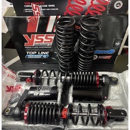 YSS SUSPENSIONS X-MAX XMAX 250 /300 G-SPORT TOP LINE ABSORBER SET (350MM) BLACK /RED /GOLD -FOC FORK SPRING