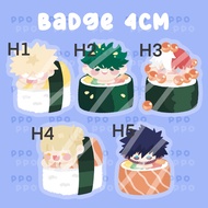 Ppo | MHA Pin Badge 4cm Bag Charm