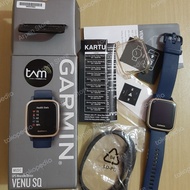 Garmin venu sq music navy bekas/second-Garansi TAM-Smartwatch