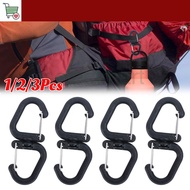 SM 360° Rotating Double Carabiner - Multi-functional Outdoor Swivel Clip S-Hook - Portable Backpack 