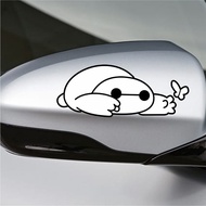 COOL BAYMAX CAR CUTTING STICKER CUTE CAR WINDOW VARIATION STICKER