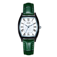 Jam Tangan Wanita Elegan Kuarsa Antik Kasual Tali Kulit Klasik Dial Romawi Original Model Oval