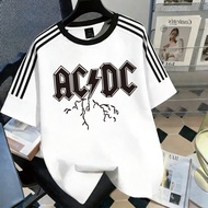 Q-545 Short-Sleeved T-Shirt With Stripes On The Sleeves Cute Pattern Soft Fabric Not Hot To Wear Can