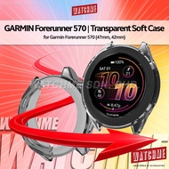 Case for Garmin Forerunner 570 47mm 42mm, Transparent Soft Cover, Smartwatch Body Casing (for watch 