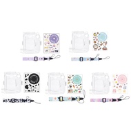 【No-Questions-Asked Refund】 Camera Protective Case With Strap Transparent Camera Protector Design For Fujifilm Instax Mini 12 For Mini Camera