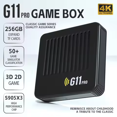 G11 Pro Video Game Box Retro Game Console 4K S905X3 Android 9.0 Dual System 256G Built in 60000 Retr
