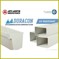 ∢ ❐ ▐ ATLANTA DURACON PVC GUTTER AND DOWNSPOUT 4FT