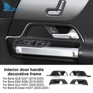 Car Door Handle Decorative Cover For Mercedes-Benz B Class GLB X247 EQA EQB GLA H247 W247 Accessorie