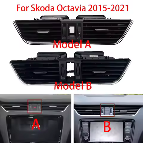 Central air conditioning outlets for both cold air and hot air For Skoda Octavia 2015-2021 5E0820951