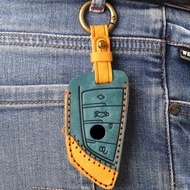Leather Car Key Case Key Cover Key Shell Protector For BMW X5 F15 X6 F16 G30 7 Series G11 X1 F48 F39
