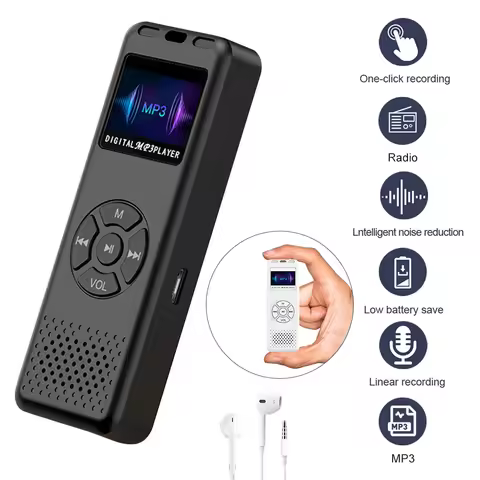 New Mini Digital Audio/Sound/Voice Recorder Convenient 8-64GB MP3 Player Digital Voice Recorder FM M