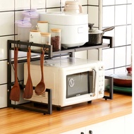 【SG Ready Stock】 Metal Retractable/Expandable Microwave Oven Rack | Kitchen Shelf |Kitchen Rack | Microwave Oven Rack