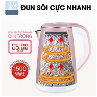 Ấm Siêu Tốc 2 Lớp Cách Nhiệt JipLai Thái Lan 2.5L Hàng Chuẩn Thái Lan Cao Cấp Giao Màu Ngẫu Nhiên