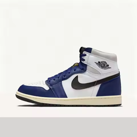 Nike Jordan Air Jordan 1 Durable Breathable Lightweight Mid-Top Premium Versatile Casual Basketball 