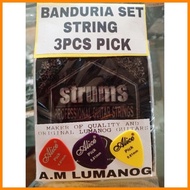 ➜ ⚛ ▝ BANDURIA OCTAVINA LAUD SET STRING W/ 3 pcs pick