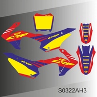 For HONDA CRF 110F CRF110F CRF 110 F 2015 2016 2017 2018 Full Graphics Decals Stickers Motorcycle Ba