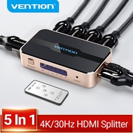 Vention HDMI Splitter 5 อินพุต 1 เอาต์พุต HDMI Switch 5x1 สำหรับ XBOX 360 PS4 สมาร์ท Android HDTV 4K