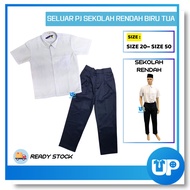 Falcon Baju Sekolah Rendah Putih Seluar Biru Gelap Lelaki Pakaian Seragam Sepasang Primary School Boys Uniform