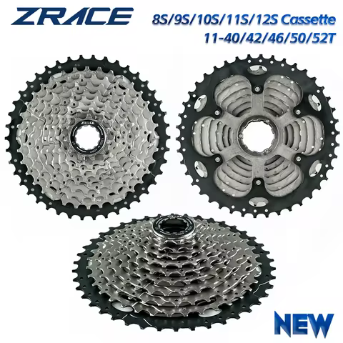 ZRACE Bicycle Cassette 8 9 10 11 Speed MTB bike freewheel 11-42T / 11-46T / 11-50T / 11-52T for ALIV