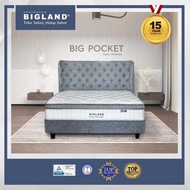 Bigland Springbed Big Pocket Plustop - Kasur/Set - Free Bantal