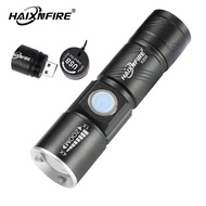 HaixnFire X200 floodlight 3 Mode Mini Zoom Rechargeable Flashlight USB charging flashlight Outdoor c